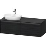 Duravit Waschtischunterbau Ketho.2 1400x459x550mm Be links eiche schwarz