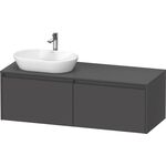 Duravit Waschtischunterbau Ketho.2 1400x459x550mm Becken links graphit matt