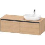 Duravit Waschtischunterbau Ketho.2 1400x459x550mm Becken rechts eiche natur