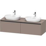 Duravit Waschtischunterbau Ketho.2 1600x459x550mm Be beidseitig basalt matt