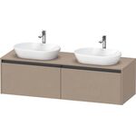 Duravit Waschtischunterbau Ketho.2 1600x459x550mm Becken beidseitig leinen