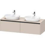 Duravit Waschtischunterbau Ketho.2 1600x459x550mm Be beids taupe supermatt