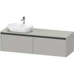 Duravit Waschtischunterbau Ketho.2 1600x459x550mm Be links betongrau matt
