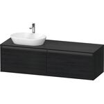 Duravit Waschtischunterbau Ketho.2 1600x459x550mm Be links eiche schwarz