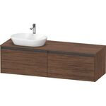 Duravit Waschtischunterbau Ketho.2 1600x459x550mm Be links nussbaum dunkel