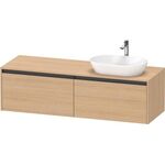 Duravit Waschtischunterbau Ketho.2 1600x459x550mm Becken rechts eiche natur
