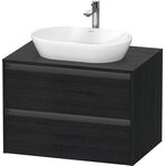 Duravit Waschtischunterbau Ketho.2 800x568x550mm eiche schwarz