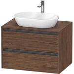 Duravit Waschtischunterbau Ketho.2 800x568x550mm nussbaum dunkel