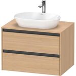 Duravit Waschtischunterbau Ketho.2 800x568x550mm eiche natur