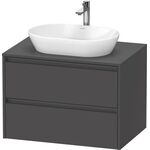 Duravit Waschtischunterbau Ketho.2 800x568x550mm graphit matt