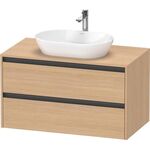 Duravit Waschtischunterbau Ketho.2 1000x568x550mm eiche natur