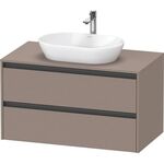 Duravit Waschtischunterbau Ketho.2 1000x568x550mm basalt matt