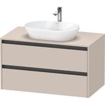 Duravit Waschtischunterbau Ketho.2 1000x568x550mm taupe matt