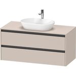 Duravit Waschtischunterbau Ketho.2 1200x568x550mm taupe matt