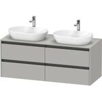 Duravit Waschtischunterbau Ketho.2 1400x568x550mm Be beids betongrau matt