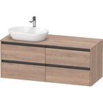Duravit Waschtischunterbau Ketho.2 1400x568x550mm Be beidseitig basalt matt