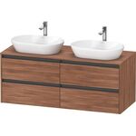 Duravit Waschtischunterbau Ketho.2 1400x568x550mm Be beids nussbaum natur