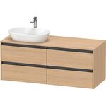 Duravit Waschtischunterbau Ketho.2 1400x568x550mm Becken links eiche natur