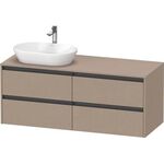 Duravit Waschtischunterbau Ketho.2 1400x568x550mm Becken links leinen