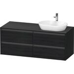 Duravit Waschtischunterbau Ketho.2 1400x568x550mm Be rechts eiche schwarz