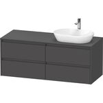 Duravit Waschtischunterbau Ketho.2 1400x568x550mm Be rechts graphit matt