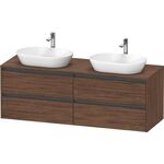 Duravit Waschtischunterbau Ketho.2 1600x568x550mm Be beids nussbaum dunkel