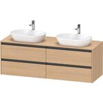 Duravit Waschtischunterbau Ketho.2 1600x568x550mm Be beidseitig eiche natur