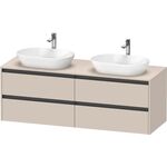 Duravit Waschtischunterbau Ketho.2 1600x568x550mm Be beids taupe supermatt