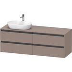 Duravit Waschtischunterbau Ketho.2 1600x568x550mm Becken links basalt matt