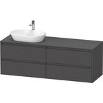 Duravit Waschtischunterbau Ketho.2 1600x568x550mm Becken links graphit matt
