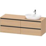 Duravit Waschtischunterbau Ketho.2 1600x568x550mm Becken rechts eiche natur