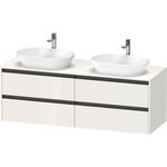 Duravit Waschtischunterbau Ketho.2 1600x568x550mm Be rechts taupe supermatt