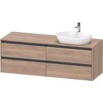 Duravit Waschtischunterbau Ketho.2 1600x568x550mm Becken rechts taupe matt