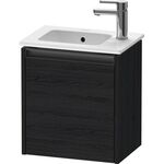 Duravit Waschtischunterbau Ketho.2 410x440x292mm TA links eiche schwarz
