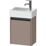 Duravit Waschtischunterbau Ketho.2 364x440x238mm TA links basalt matt