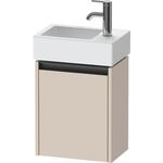 Duravit Waschtischunterbau Ketho.2 364x440x238mm TA links taupe supermatt
