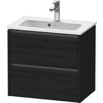 Duravit Waschtischunterbau Ketho.2 610x440x390mm eiche schwarz