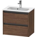 Duravit Waschtischunterbau Ketho.2 610x440x390mm nussbaum dunkel