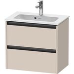 Duravit Waschtischunterbau Ketho.2 610x440x390mm taupe supermatt