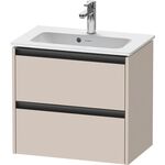 Duravit Waschtischunterbau Ketho.2 610x440x390mm taupe matt