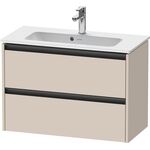 Duravit Waschtischunterbau Ketho.2 810x440x390mm taupe supermatt