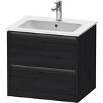 Duravit Waschtischunterbau Ketho.2 610x550x480mm eiche schwarz