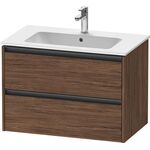 Duravit Waschtischunterbau Ketho.2 810x550x480mm nussbaum dunkel