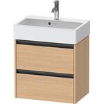 Duravit Waschtischunterbau Ketho.2 584x549x390mm eiche natur