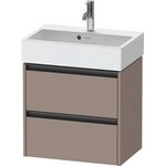 Duravit Waschtischunterbau Ketho.2 584x549x390mm basalt matt
