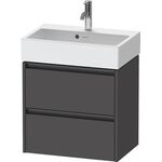 Duravit Waschtischunterbau Ketho.2 584x549x390mm graphit matt