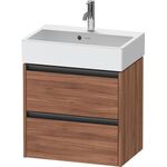 Duravit Waschtischunterbau Ketho.2 584x549x390mm nussbaum natur