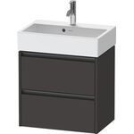 Duravit Waschtischunterbau Ketho.2 584x549x390mm graphit supermatt