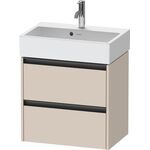 Duravit Waschtischunterbau Ketho.2 584x549x390mm taupe supermatt