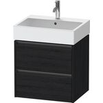 Duravit Waschtischunterbau Ketho.2 584x549x460mm eiche schwarz